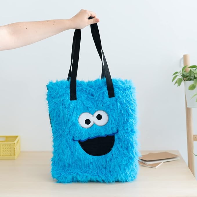 Sesame Street Cookie Monster Plush Tote Bag