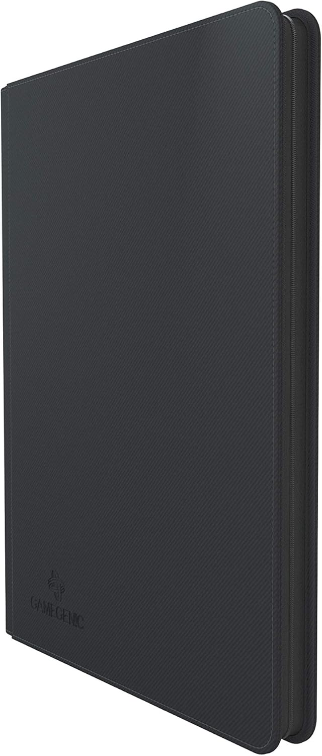 Gamegenic Zip-Up Album Trading Card Binder (Black) (18-Pocket/360 Card Capacity)