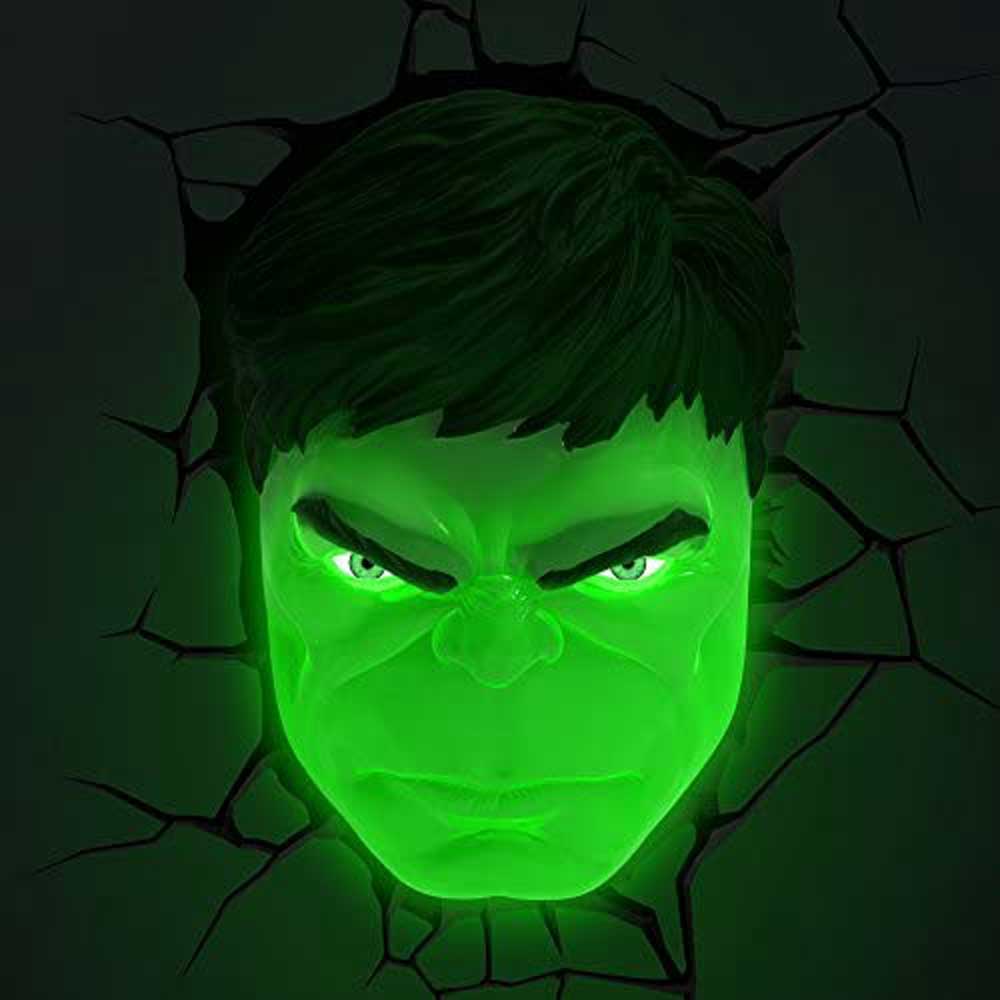 Marvel Avengers Hulk Face 3D Deco Light