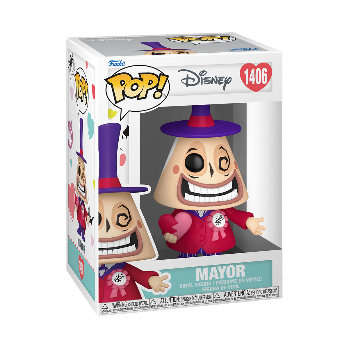 The Nightmare Before Christmas Mayor (With Heart) (Valentine's Edition) Funko Pop! Vinyl Figure #1406