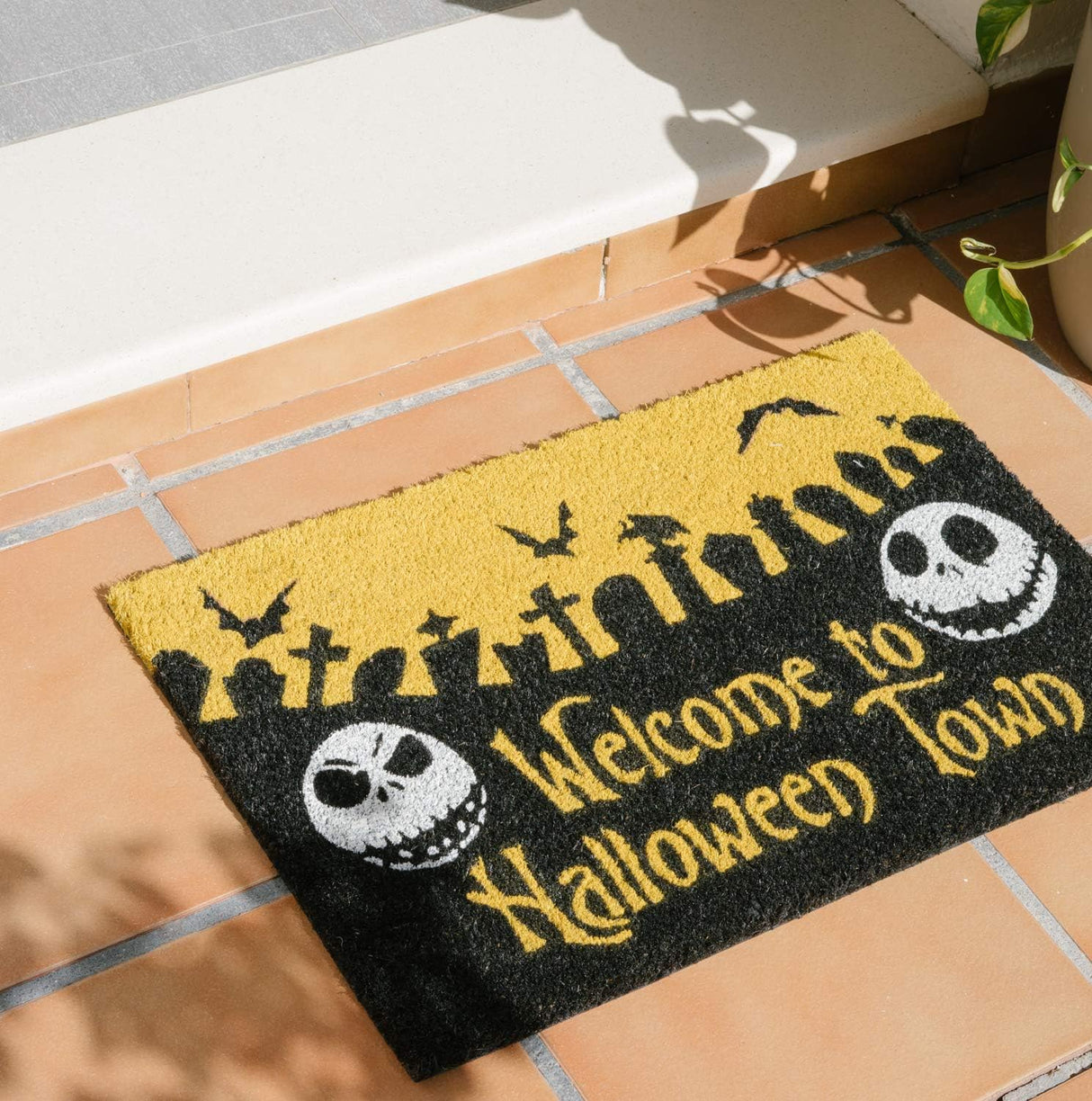 The Nightmare Before Christmas Welcome to Halloween Town Doormat