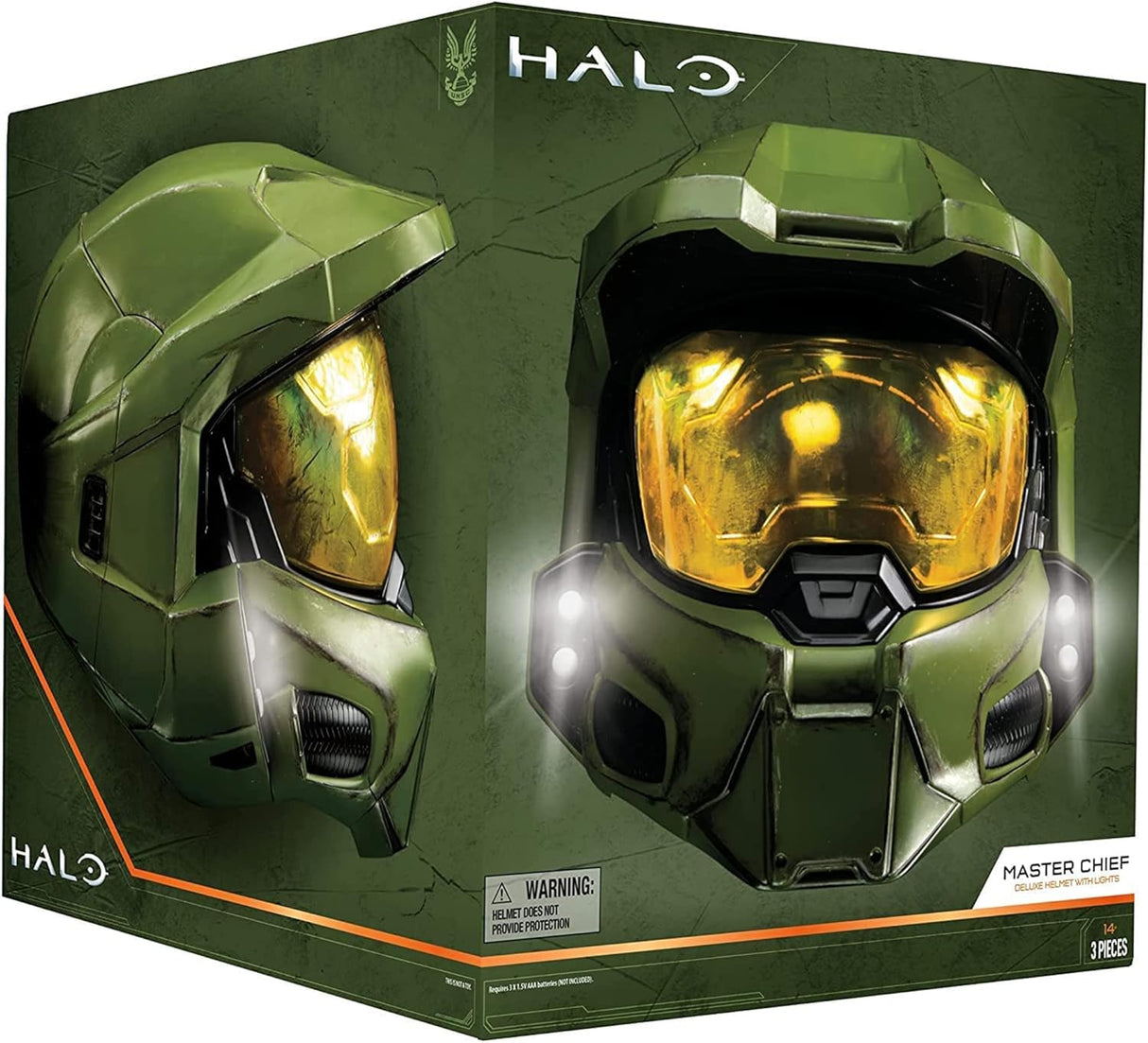 Halo Master Chief Deluxe Helmet With LED Lights And Stand
