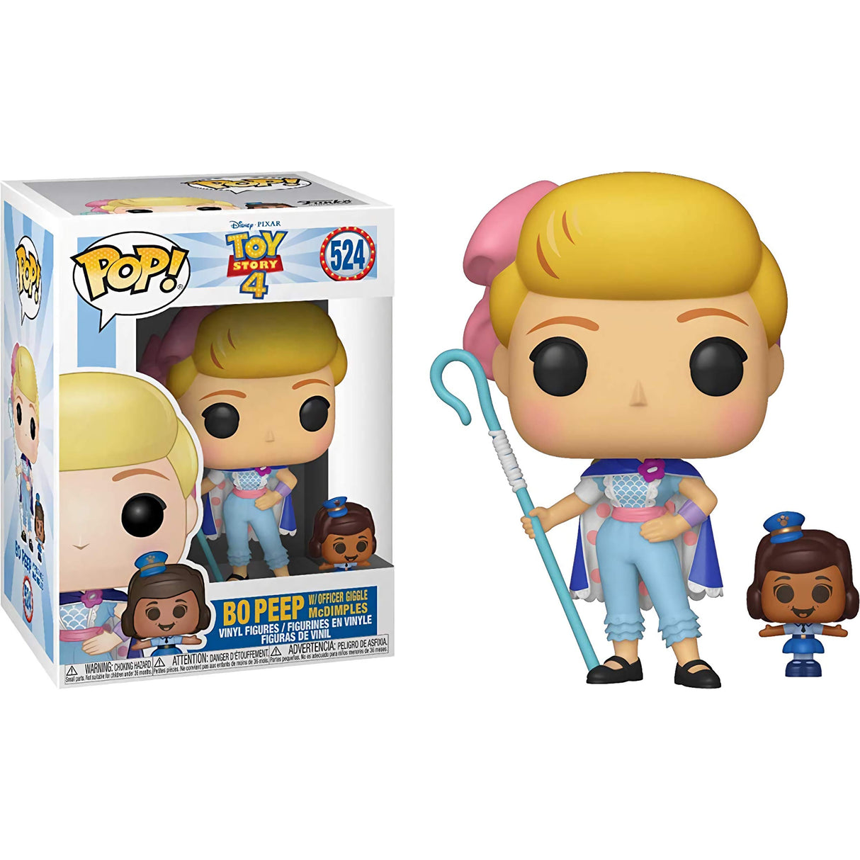 Disney Pixar Toy Story 4 Bo Peep (With Officer Giggle McDimples) Funko Pop! Vinyl Figure #524