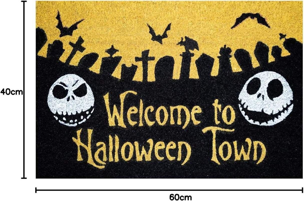 The Nightmare Before Christmas Welcome to Halloween Town Doormat