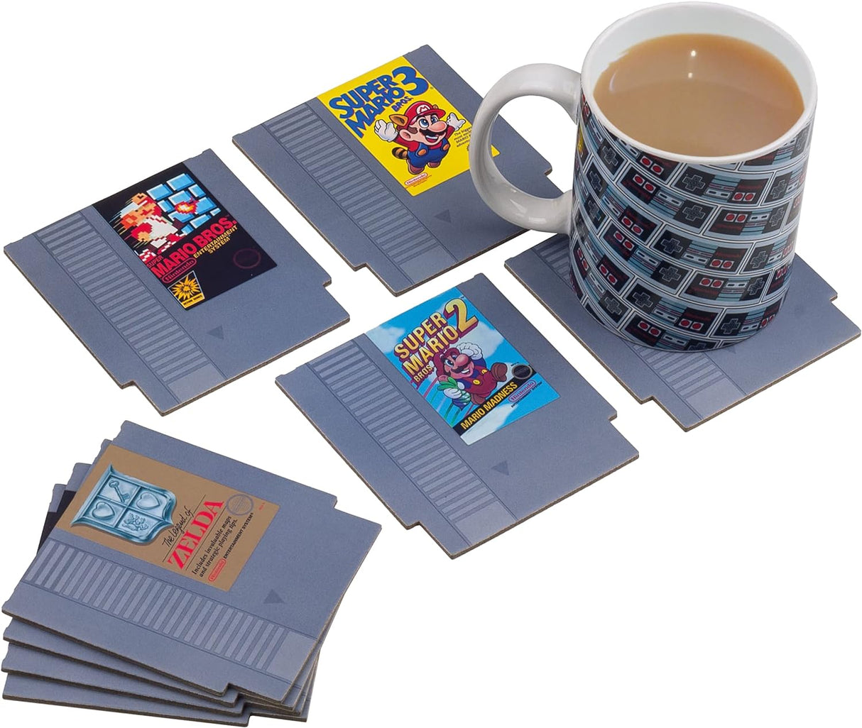 Nintendo NES Cartridge Coasters Set