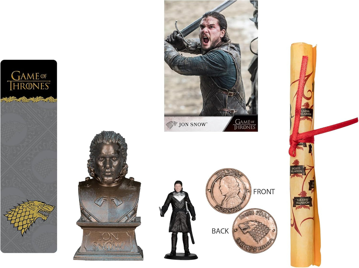 Game of Thrones Jon Snow Collector's Bundle Box (Bust, Mini Figure, Coin & More)