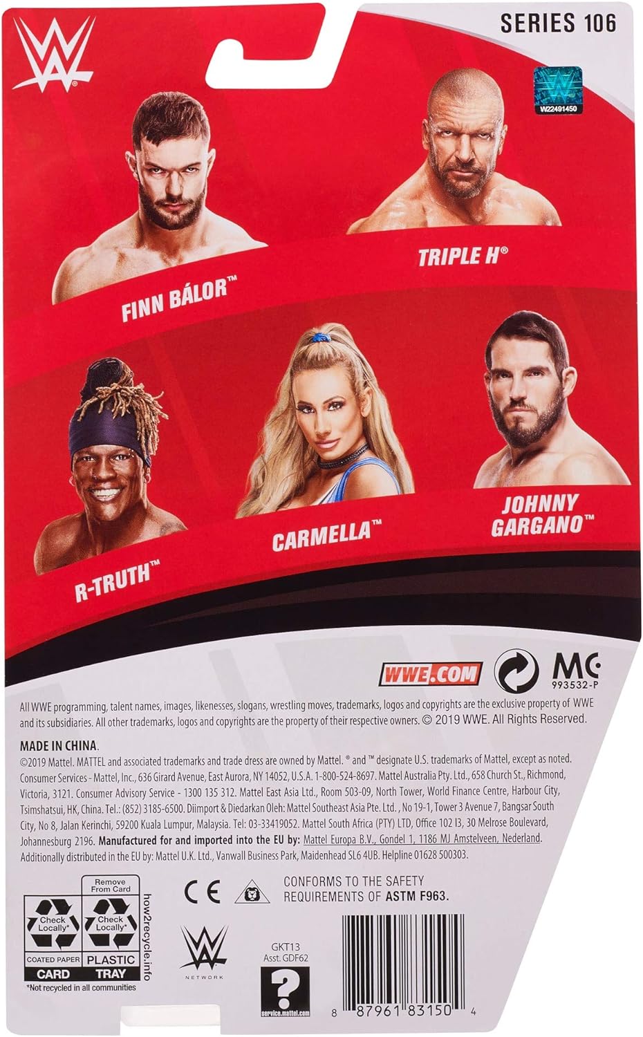 WWE Johnny Gargano Wrestling Series 106 Action Figure