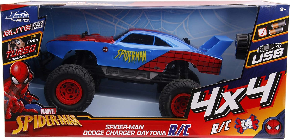 Marvel Spider-Man Dodge-Charger Daytona Jada 4x4 Elite RC Car
