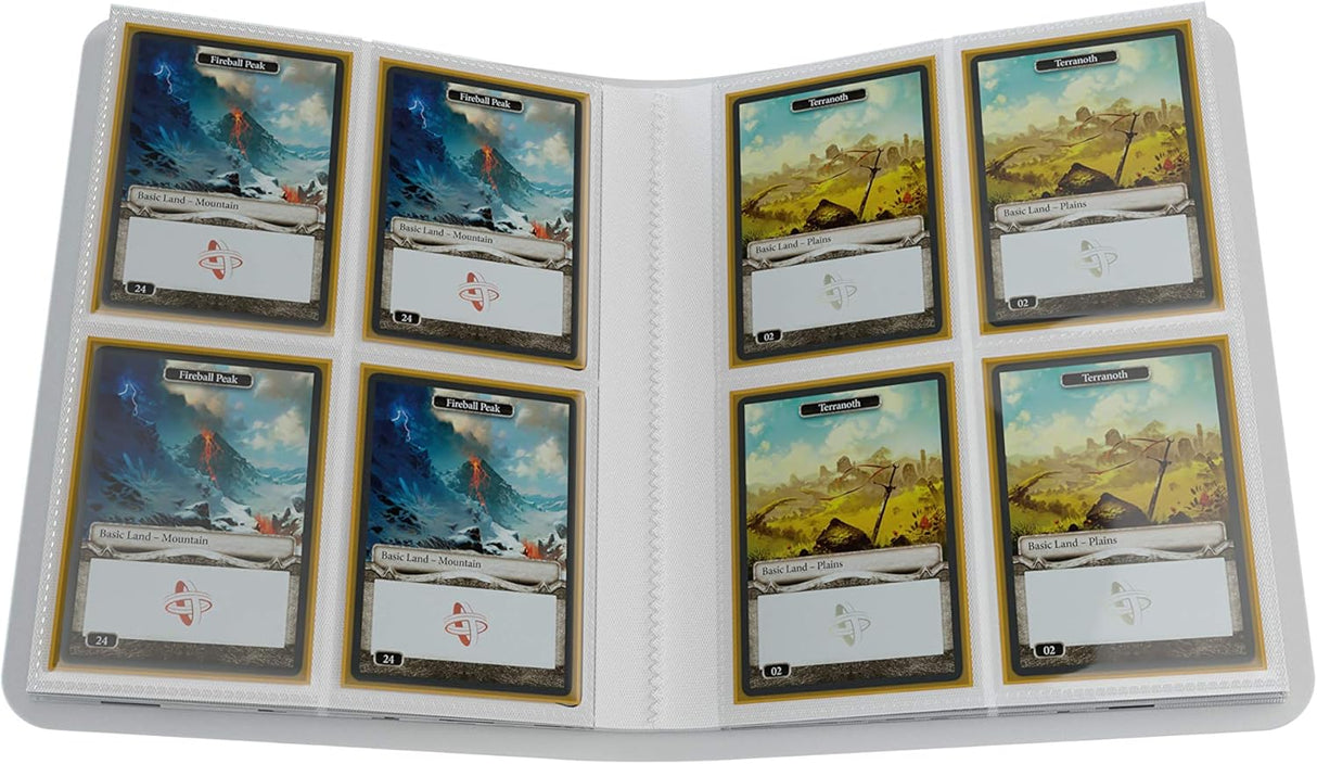 Gamegenic Casual Album Trading Card Binder (White) (8-Pocket/160 Card Capacity)