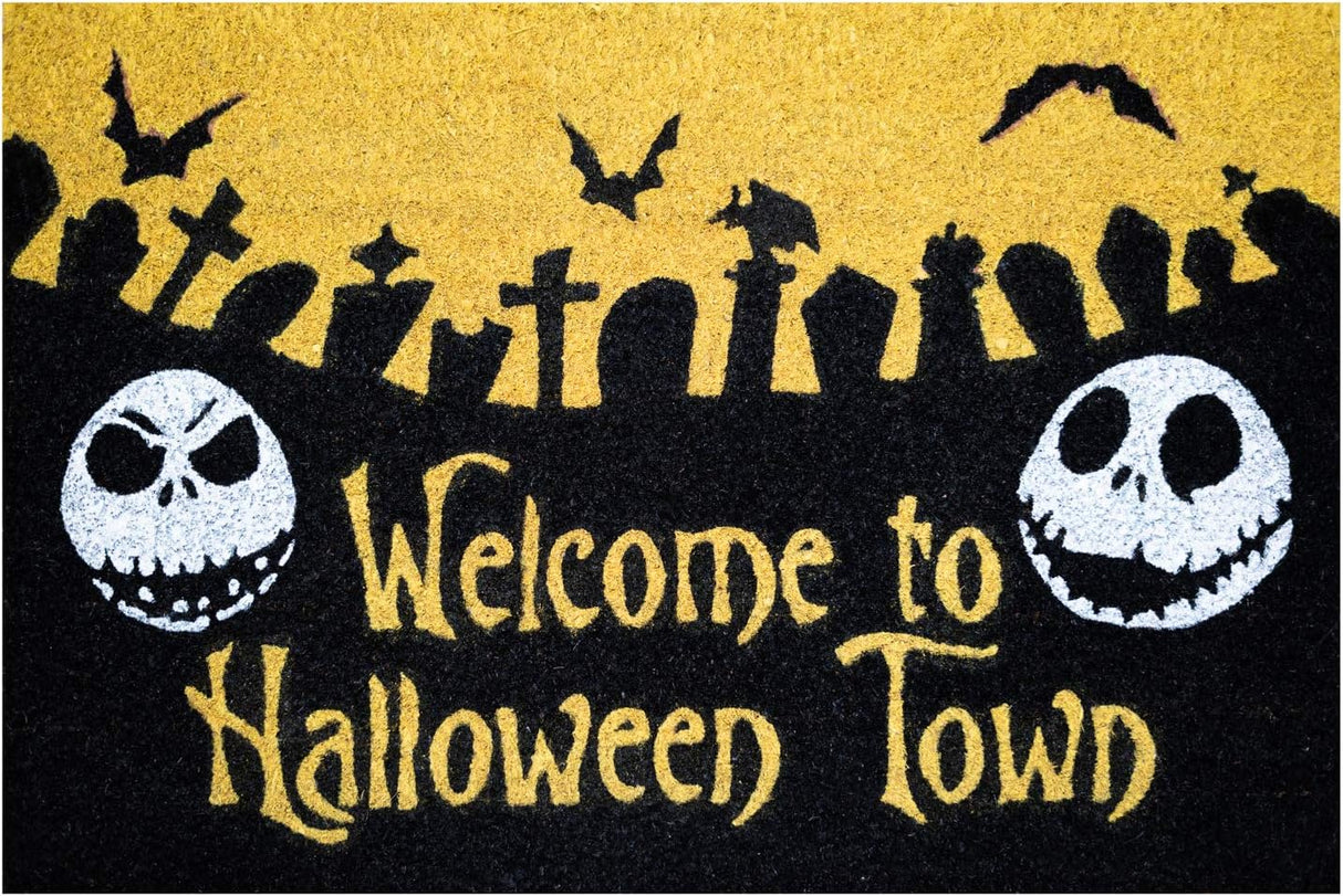 The Nightmare Before Christmas Welcome to Halloween Town Doormat