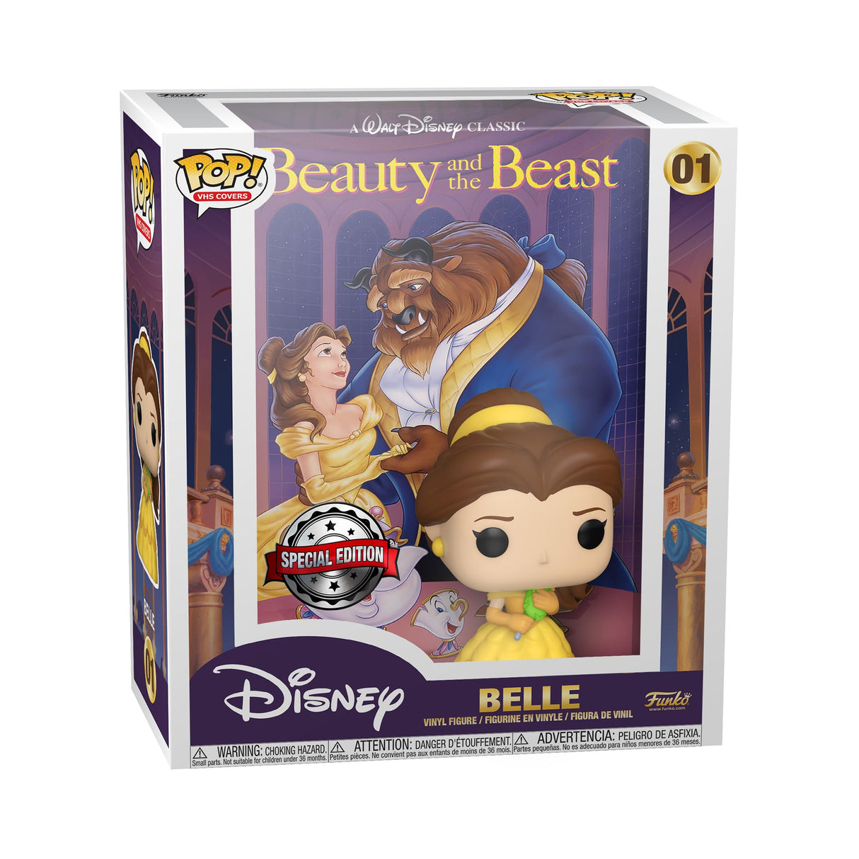 Disney Beauty and the Beast Belle Funko Pop! VHS Covers Vinyl Figure #01