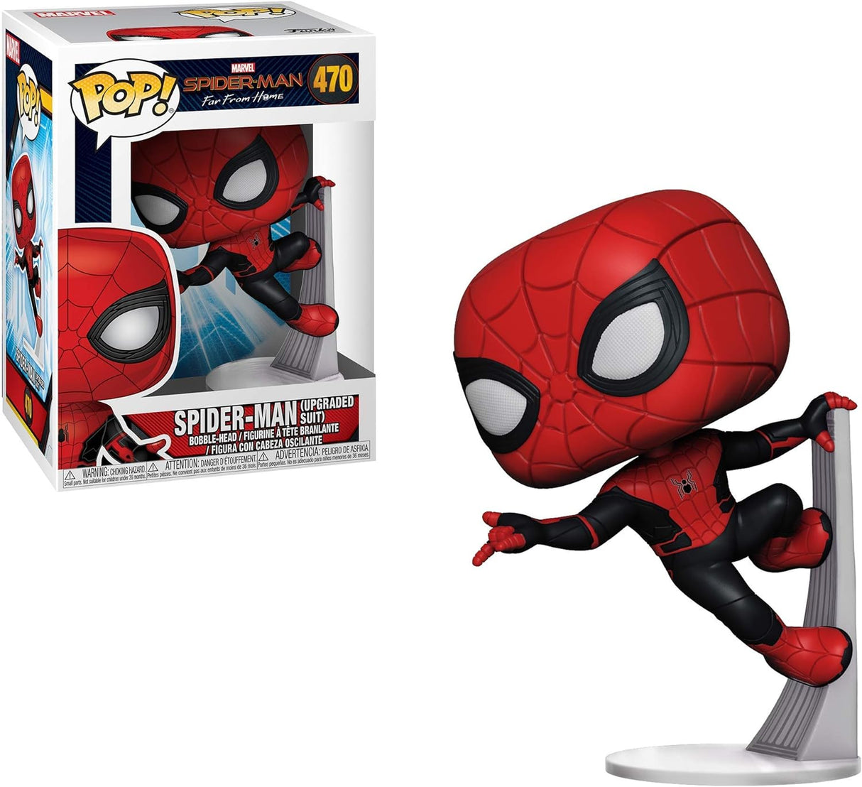 Marvel Spider-Man Far From Home Spider-Man (upgraded suit) Funko Pop! Vinyl #470
