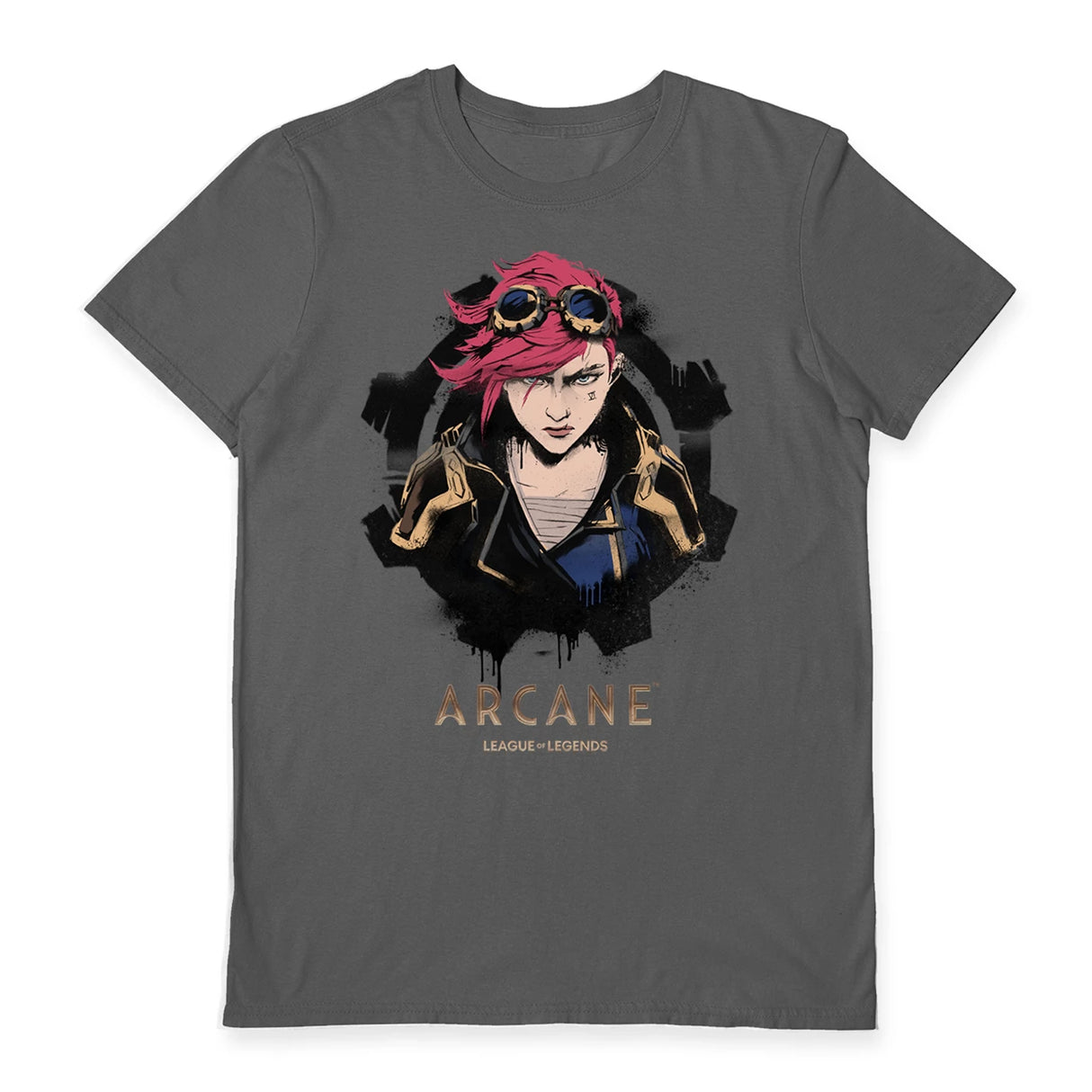 Arcane League of Legends Vi Charcoal Unisex T-Shirt