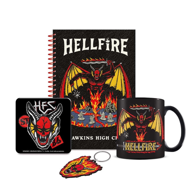 Stranger Things - Hellfire Club Bumper Gift Set (Mug, Notebook, Keychain and Coaster)