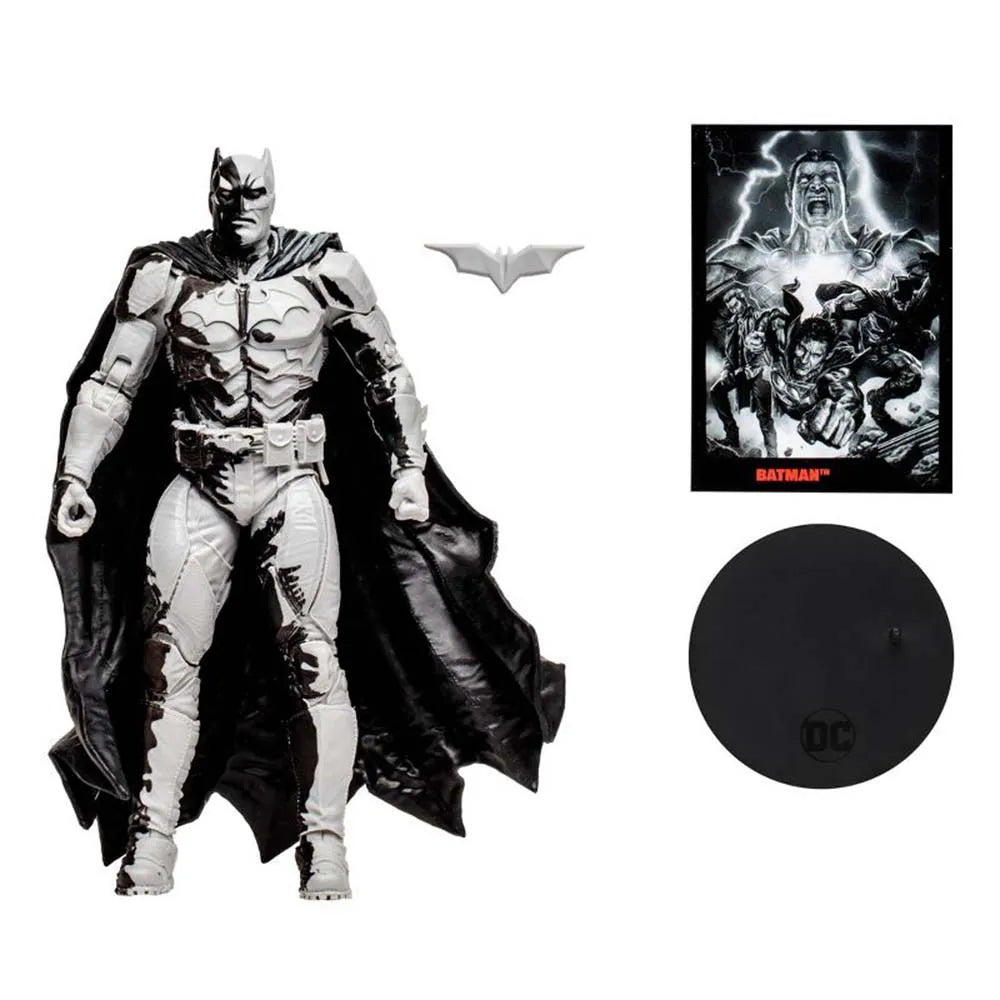 DC Direct: Gold Label Series Wave 1: Batman (Line Art Variant SDCC) Action Figure With Comic