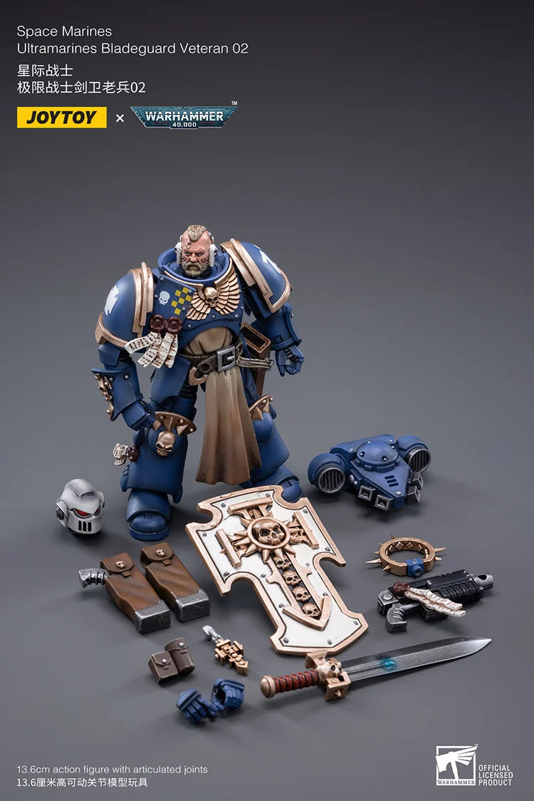 Warhammer 40K Ultramarines Bladeguard Veteran 02 1/18 Scale Figure