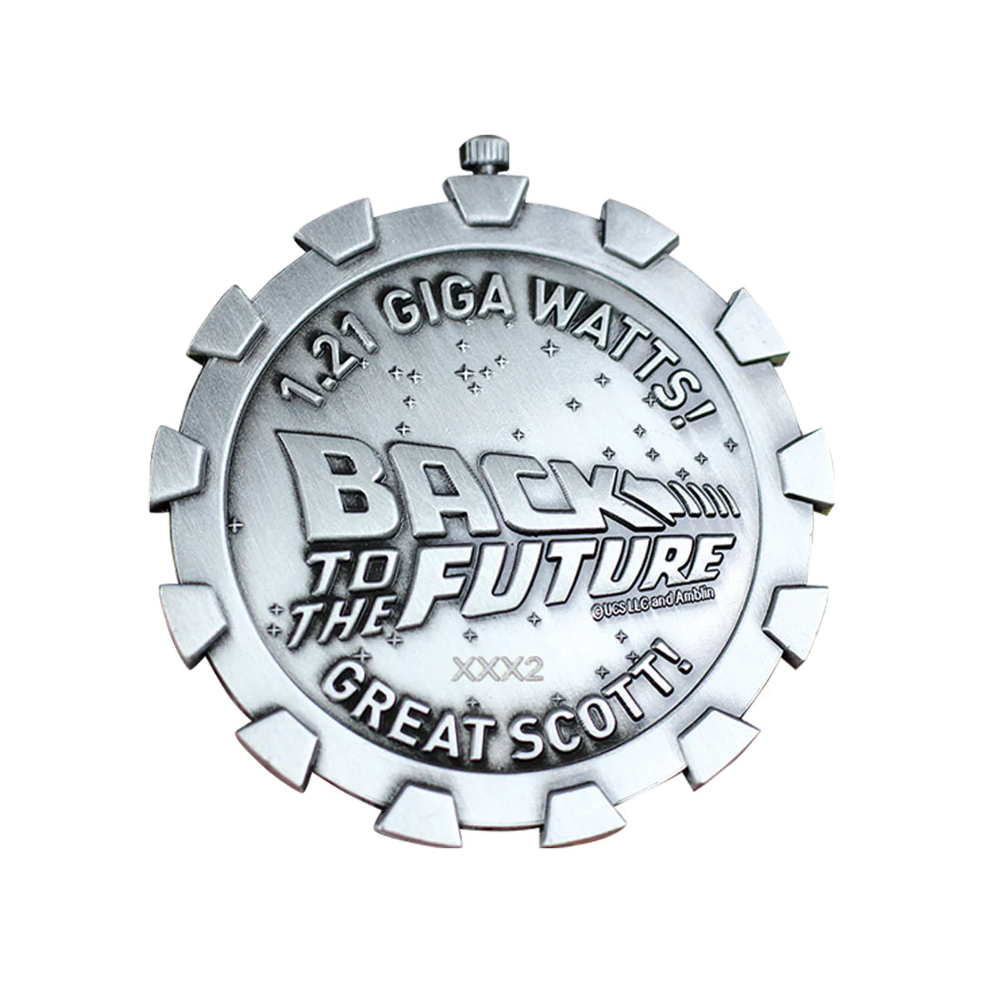Back to the Future Silver Limited Edition Stopwatch Medallion