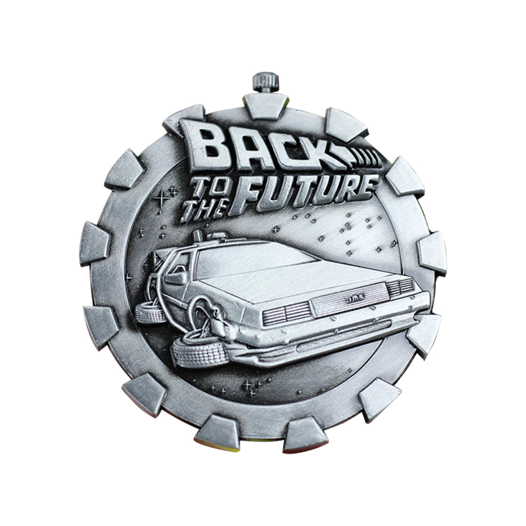 Back to the Future Silver Limited Edition Stopwatch Medallion
