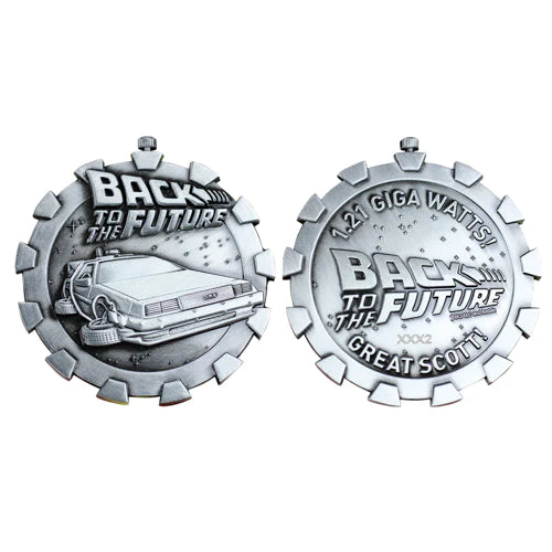 Back to the Future Silver Limited Edition Stopwatch Medallion