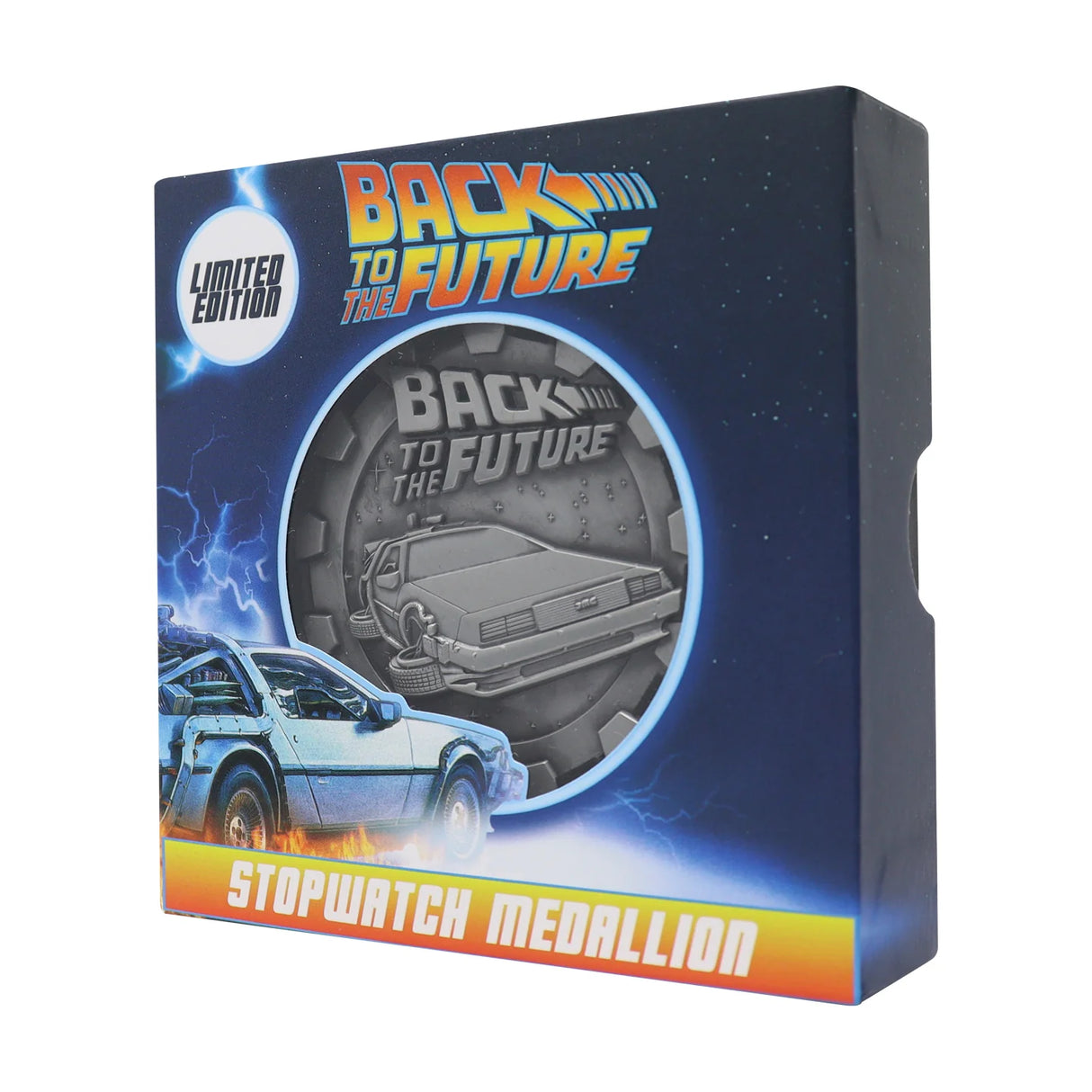 Back to the Future Silver Limited Edition Stopwatch Medallion
