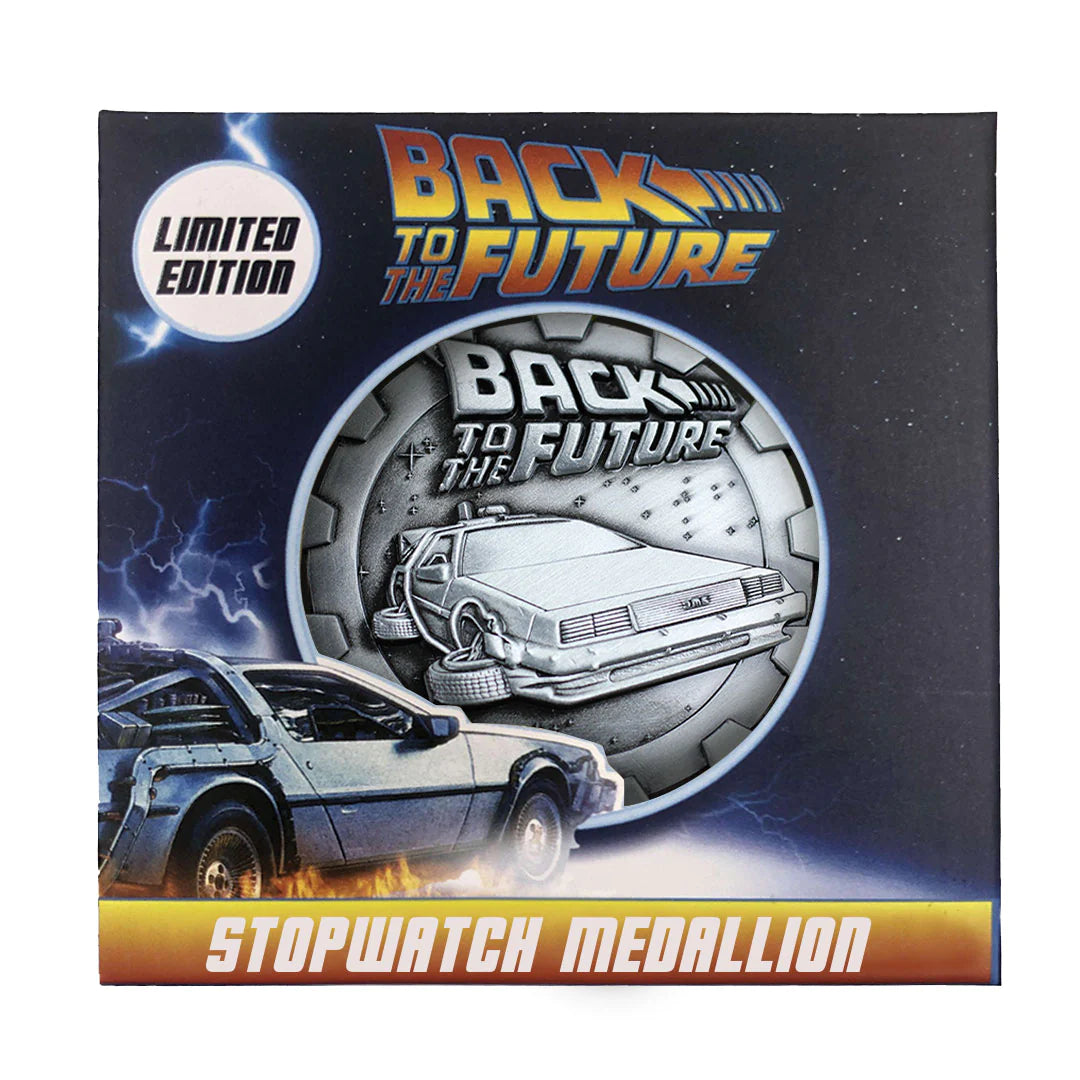 Back to the Future Silver Limited Edition Stopwatch Medallion