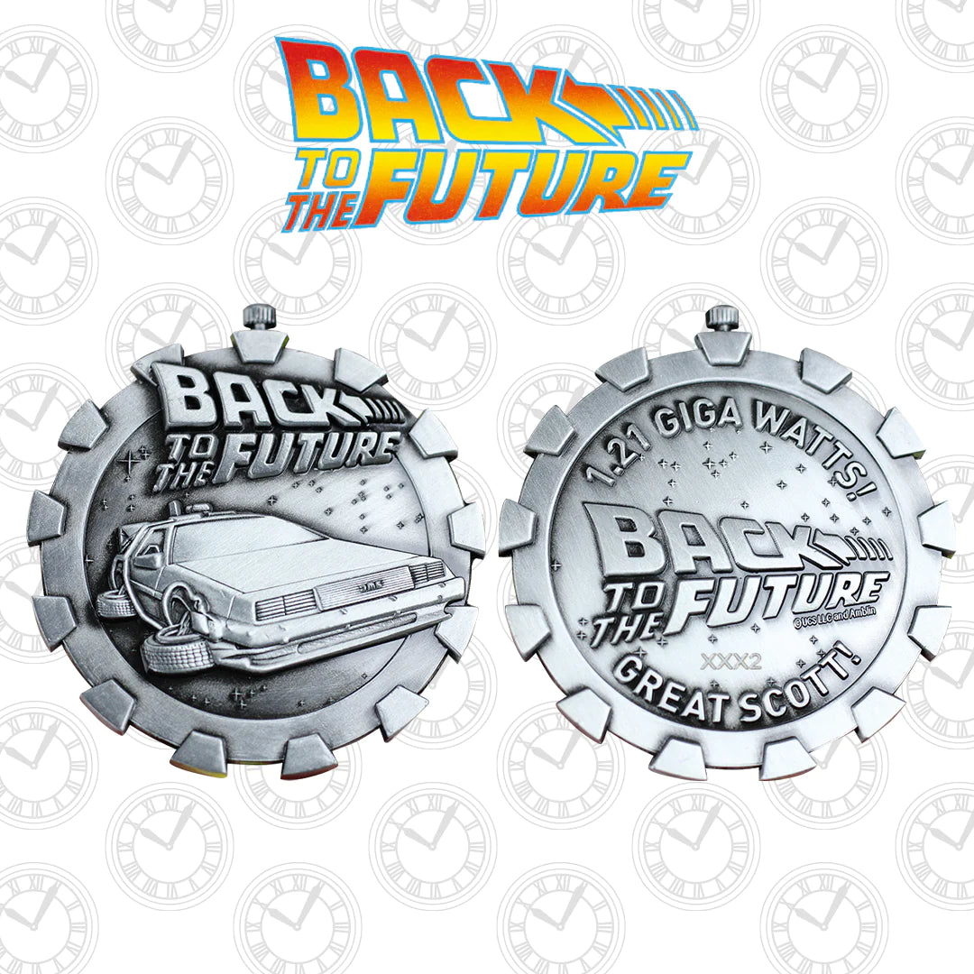 Back to the Future Silver Limited Edition Stopwatch Medallion
