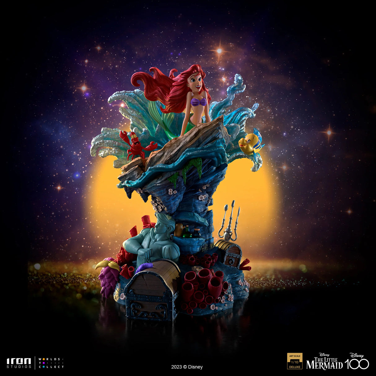 Disney 100th Little Mermaid 1/10 Scale Deluxe Statue