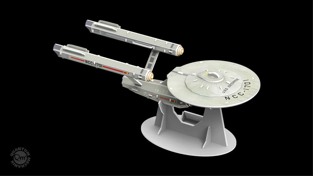 Star Trek TOS USS Enterprise NCC-1701 Qraftworks Puzzlefleet 3D Model Kit
