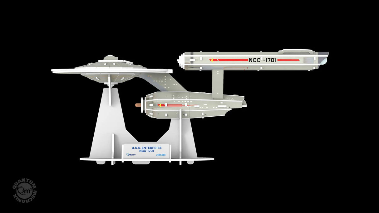 Star Trek TOS USS Enterprise NCC-1701 Qraftworks Puzzlefleet 3D Model Kit