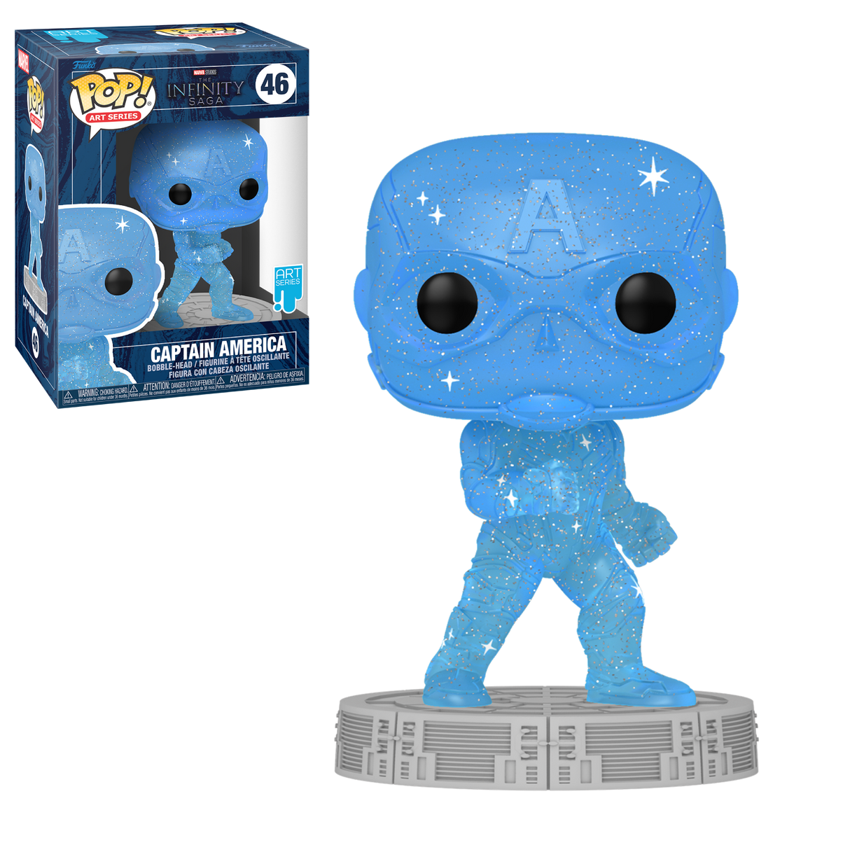 Marvel The Infinity Saga Captain America (Art Series) Funko Pop! Vinyl Figure #46