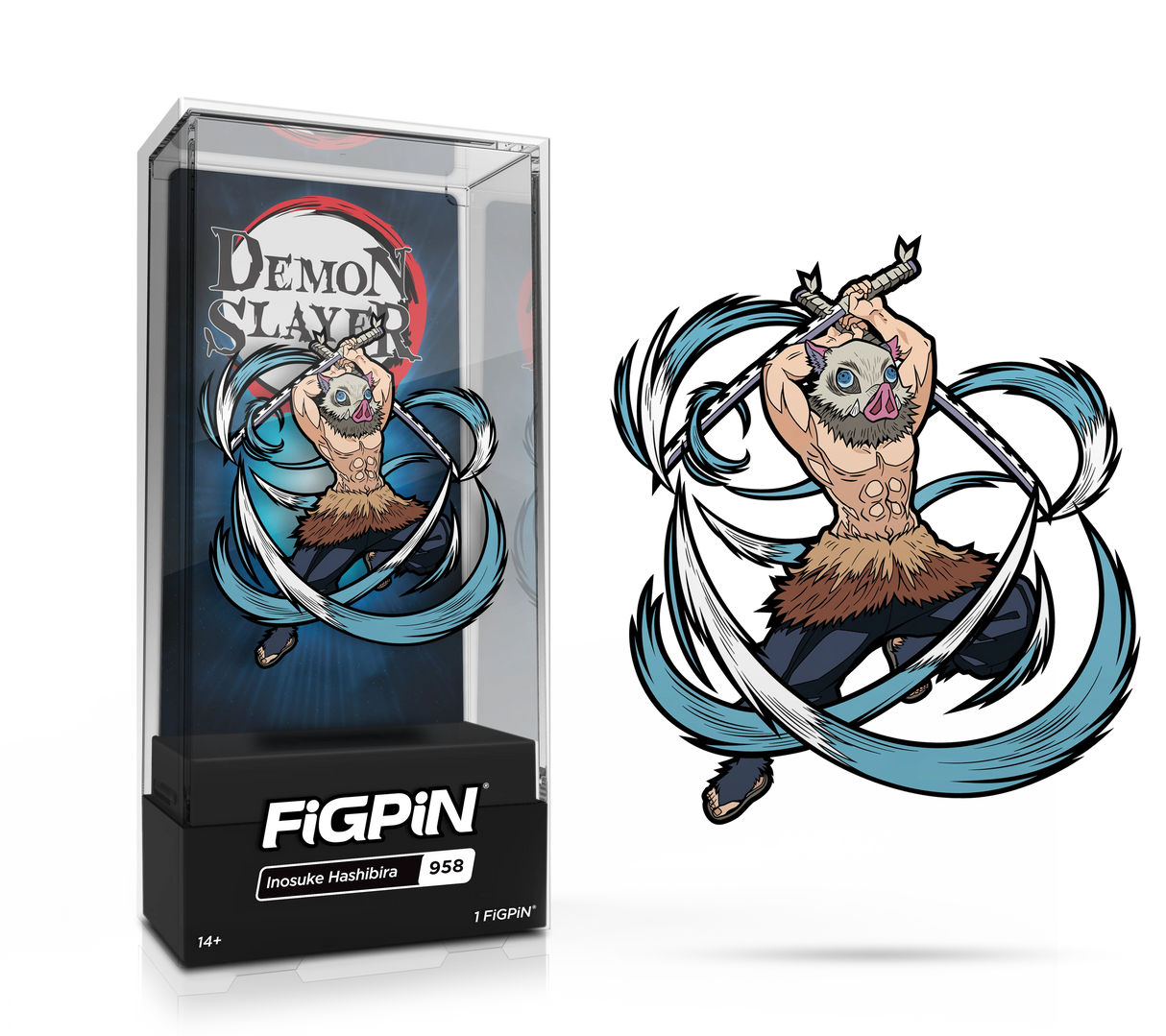 Demon Slayer Inosuke Hashibira (Glitter) (NYCC 2023 Exclusive) FiGPiN #1362