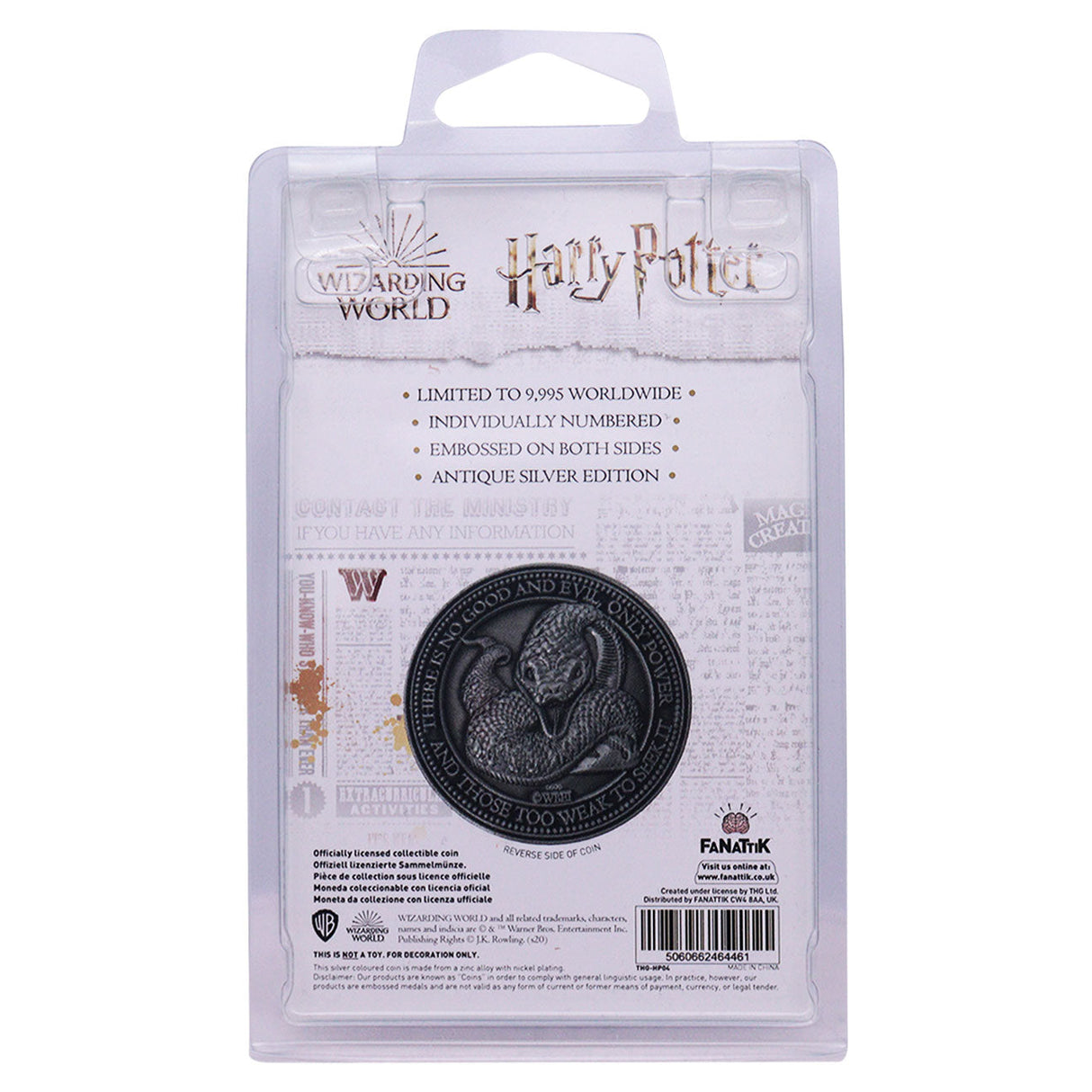 Harry Potter Limited Edition Lord Voldemort Collectible Coin