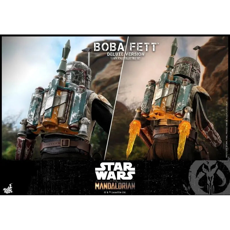 Star Wars The Mandalorian Boba Fett 1/6 Scale Hot Toys Collectible Figure (Deluxe)