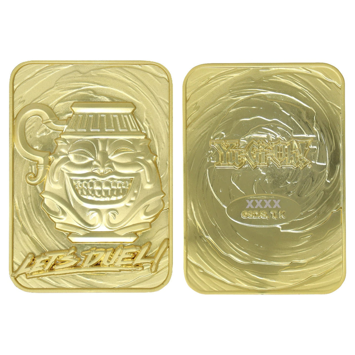 Yu-Gi-Oh! Limited Edition 24k Gold Plated Pot of Greed Metal Card