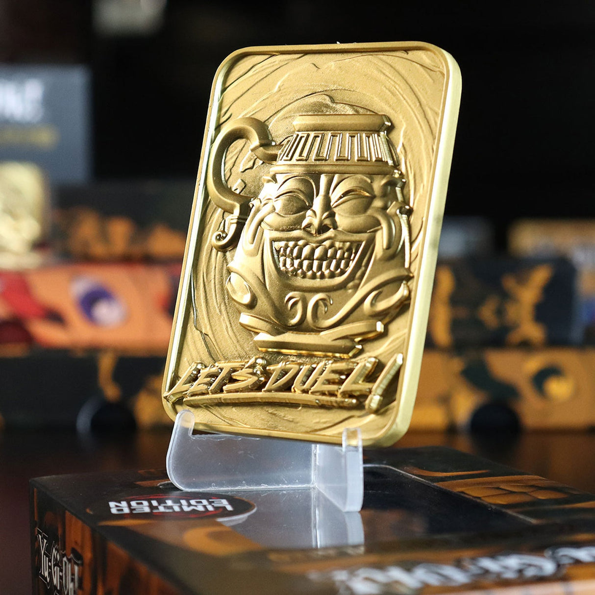 Yu-Gi-Oh! Limited Edition 24k Gold Plated Pot of Greed Metal Card