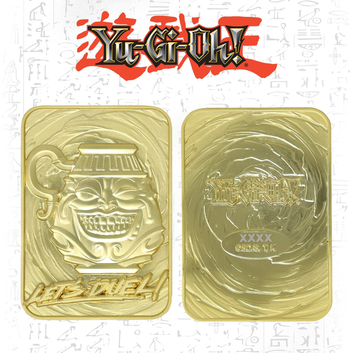 Yu-Gi-Oh! Limited Edition 24k Gold Plated Pot of Greed Metal Card