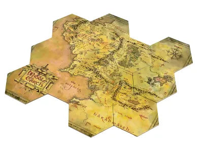 The Lord of the Rings Middle Earth Hex Map Coasters