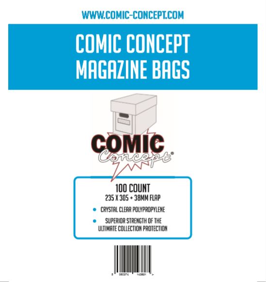Comic Concept Magazine Bags 100-Pack