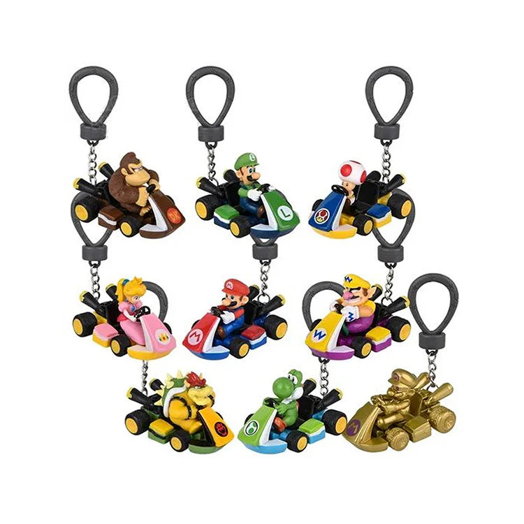 Mario Kart Backpack Buddies PVC Keychain Blind Bag
