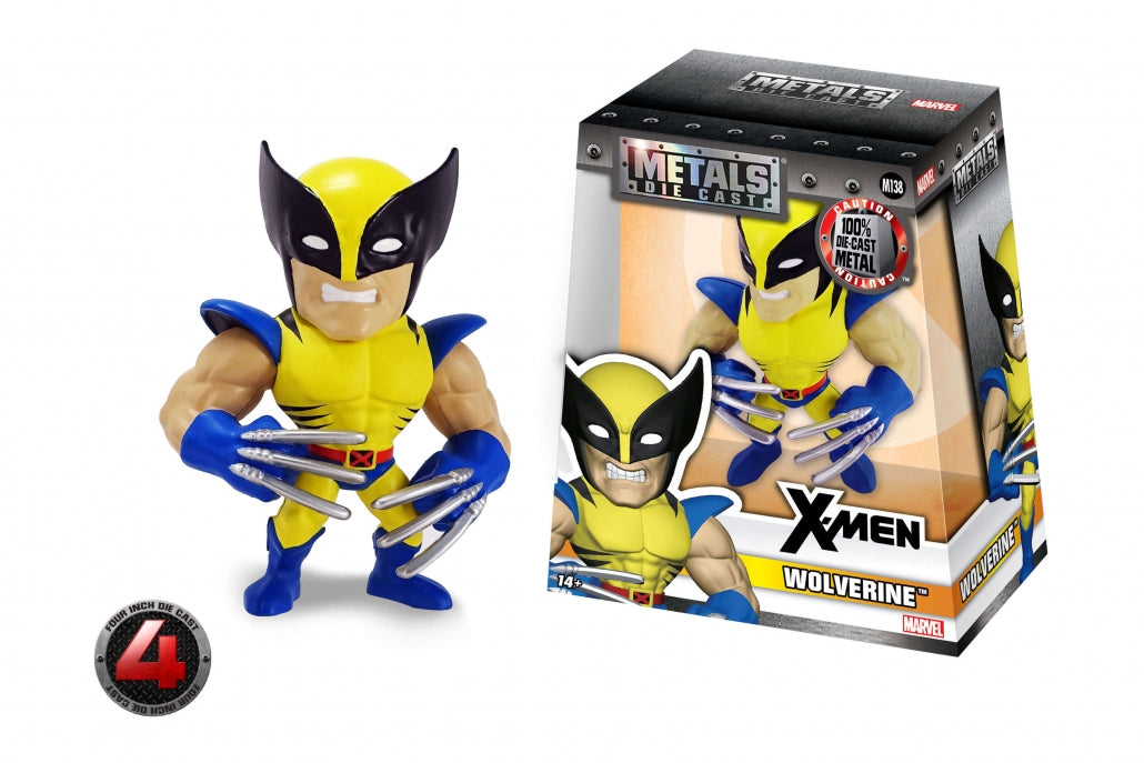 X-Men Wolverine: 4 Inch Die Cast Metals Figure