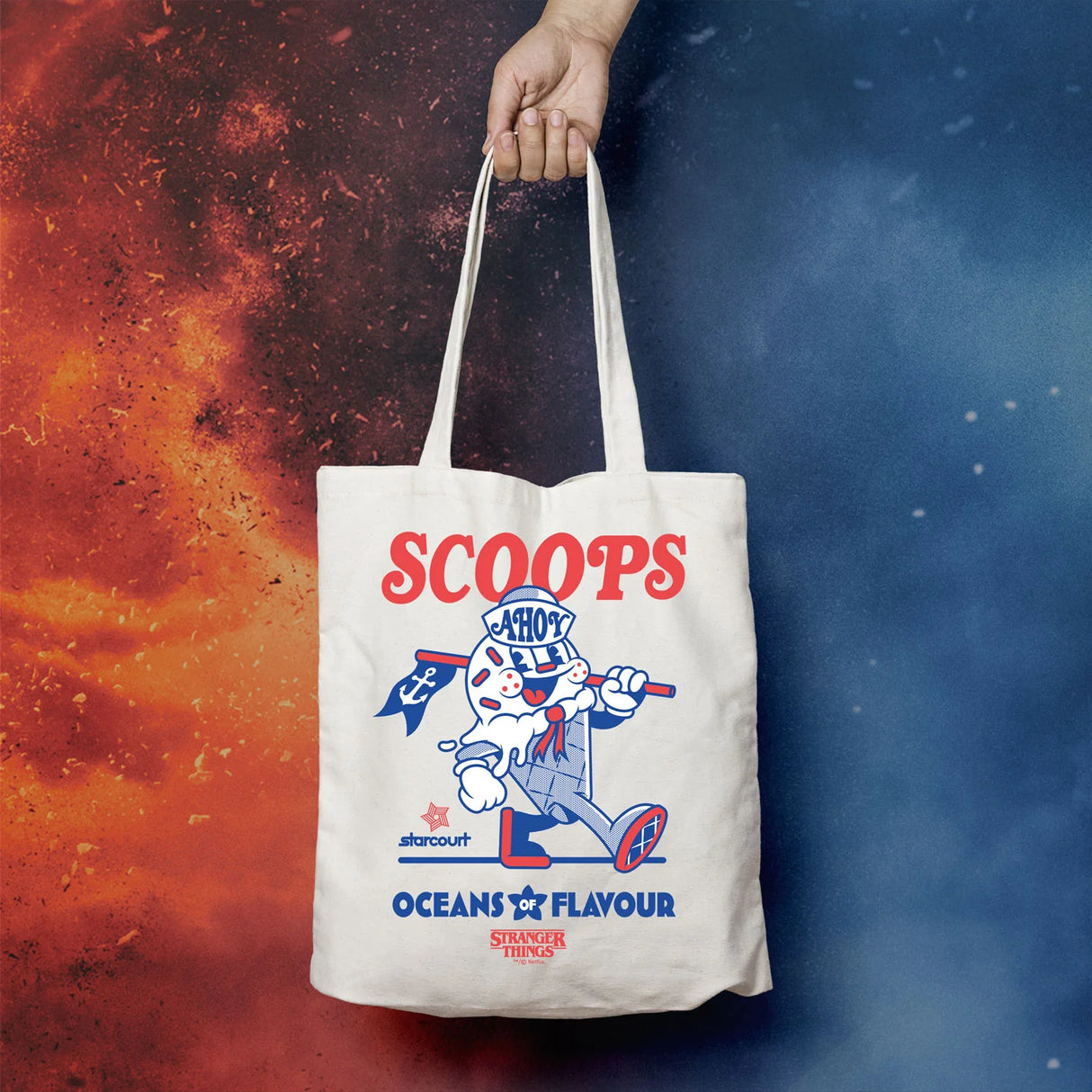 Stranger Things Scoops Ahoy Tote Bag