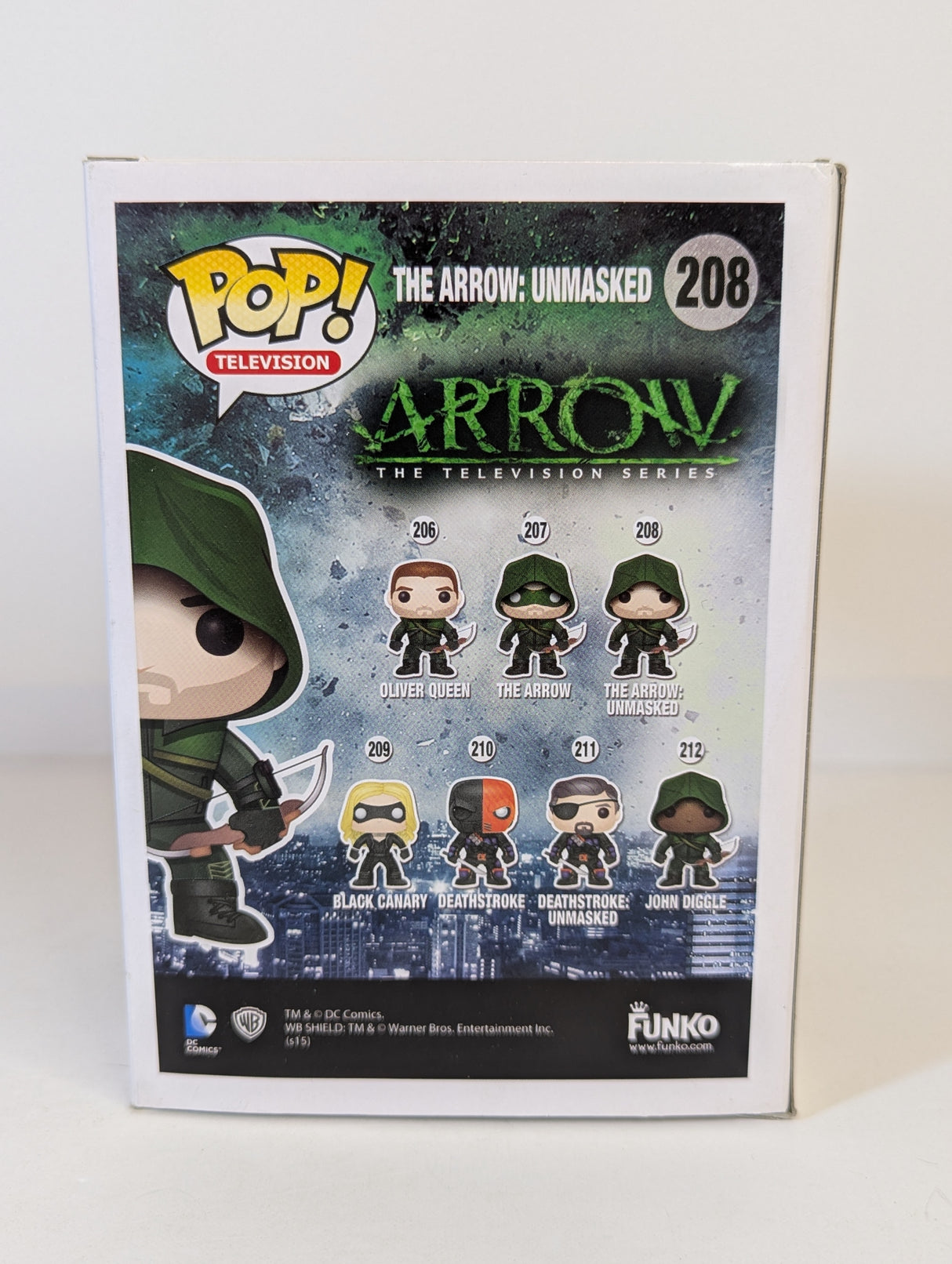 DC Comics Arrow The TV Series The Arrow Unmasked Funko Pop! Vinyl Figure #208