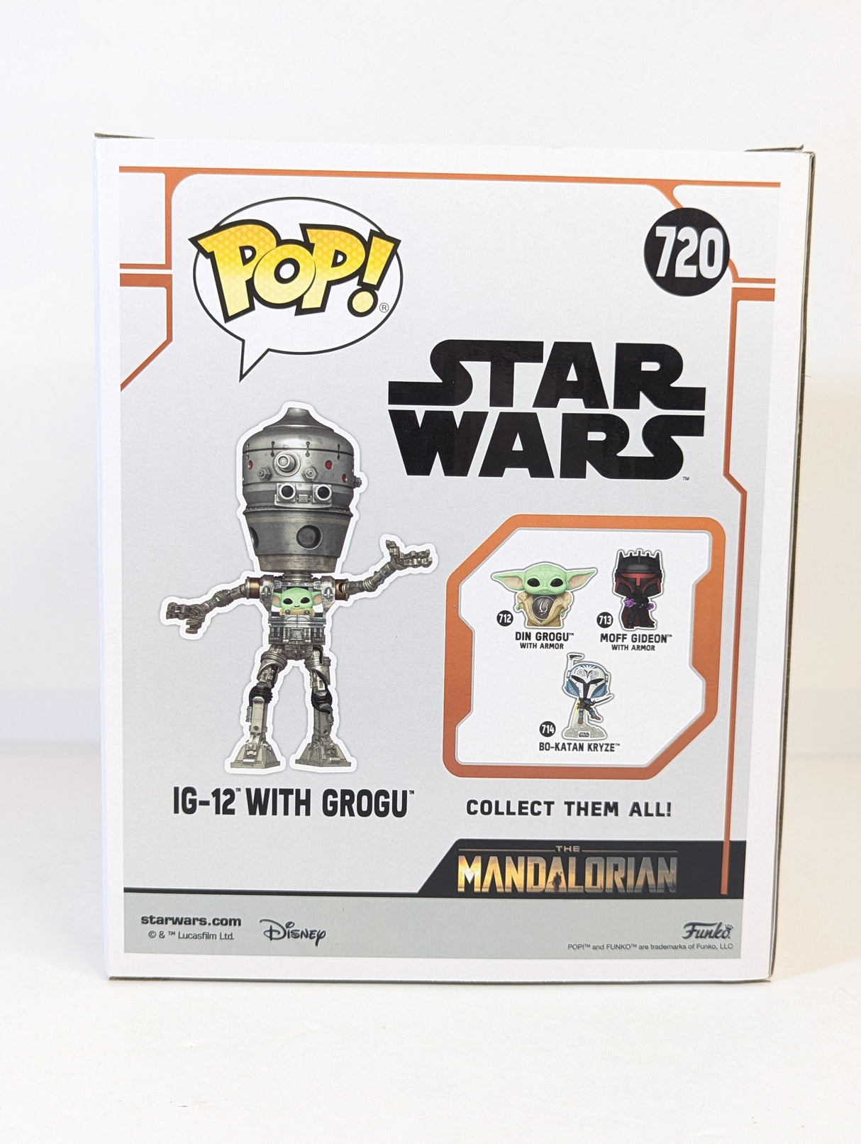 Star Wars IG-12 With Grogu Funko Pop! Deluxe Vinyl Figure #720