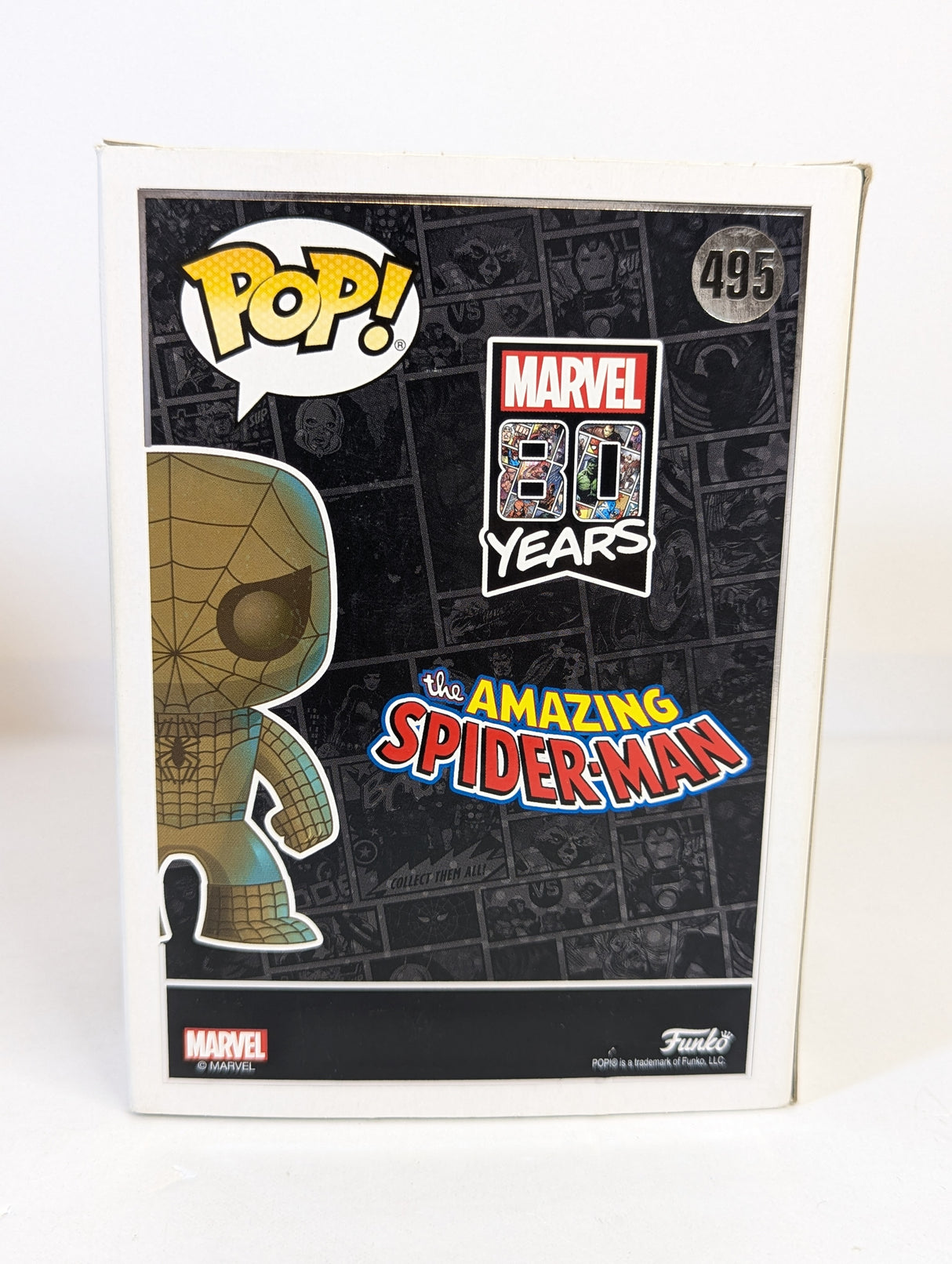 Marvel Spider-Man (Bronze Patina) Funko Pop! Vinyl Figure #495