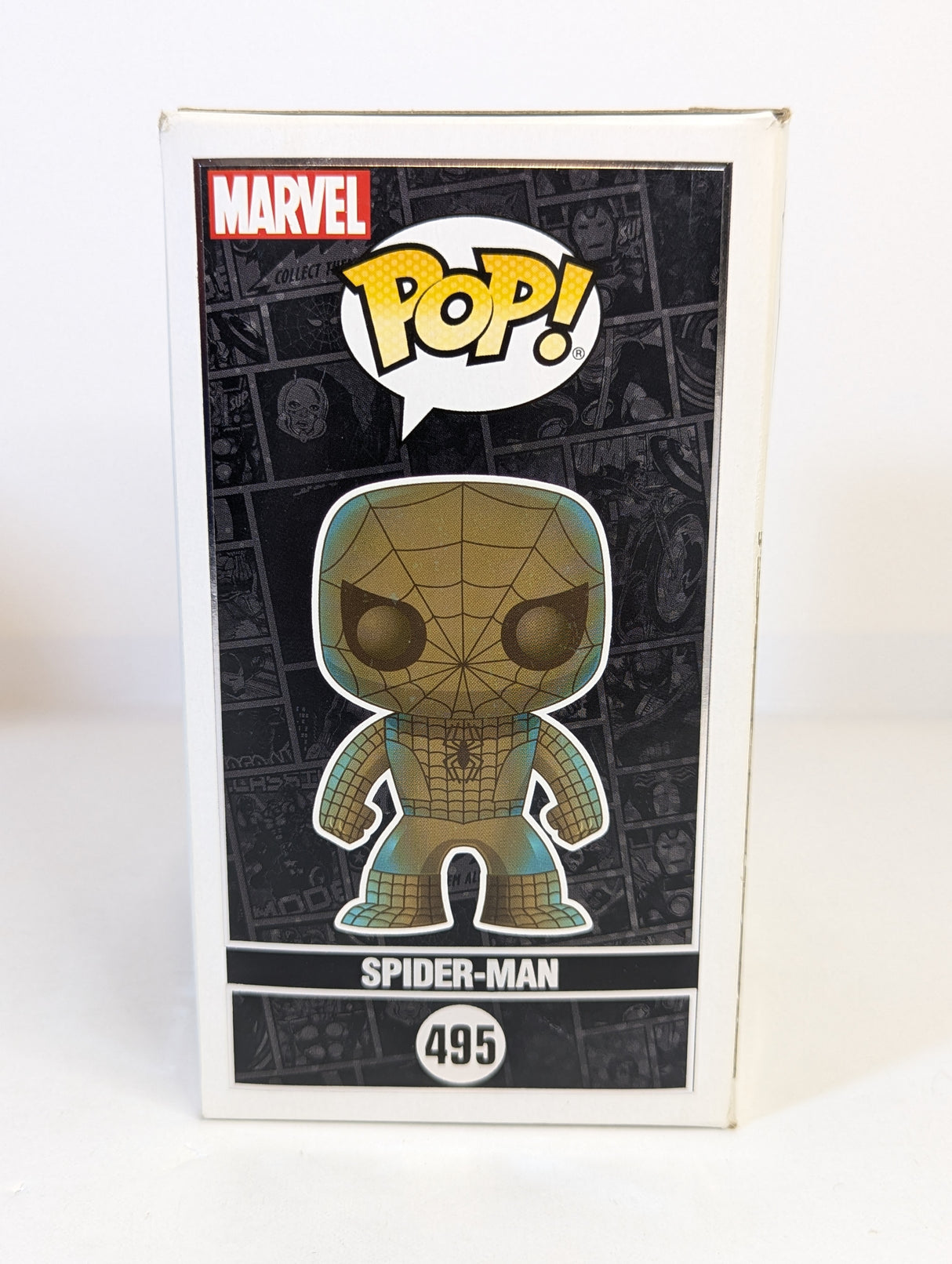 Marvel Spider-Man (Bronze Patina) Funko Pop! Vinyl Figure #495