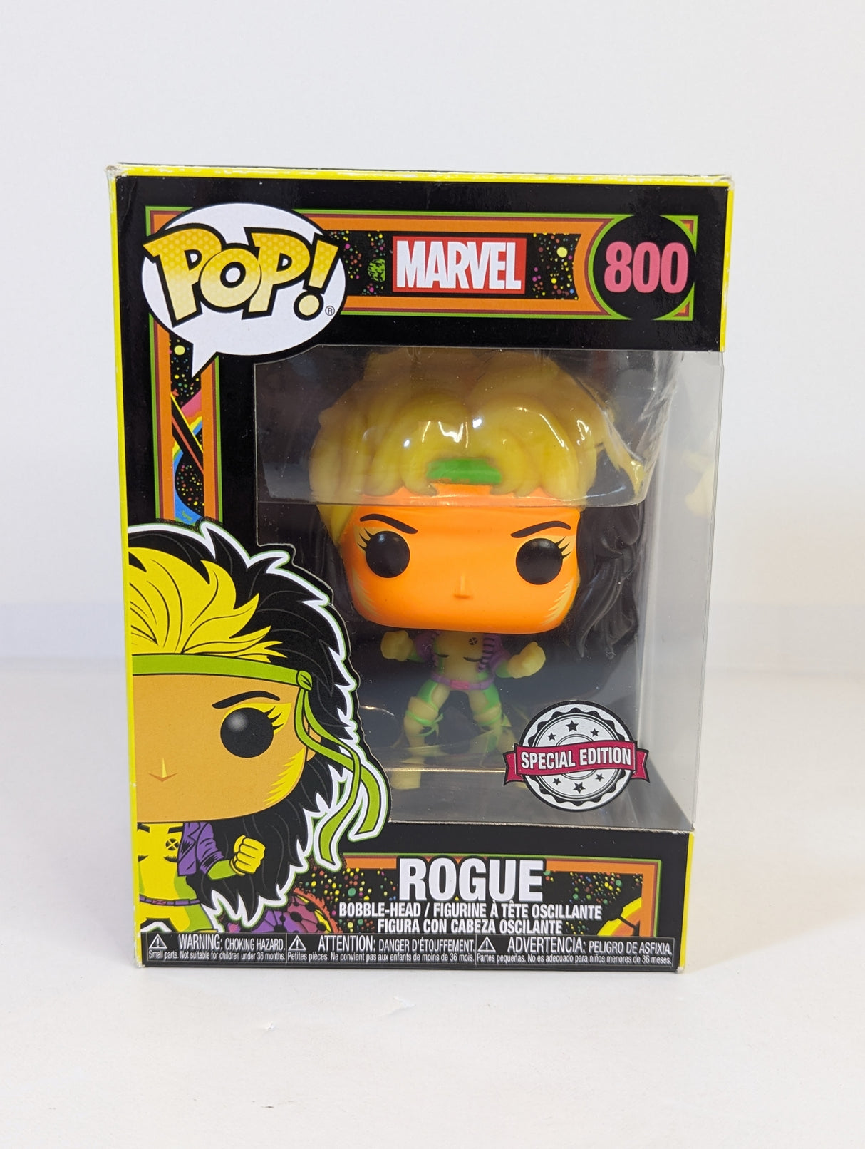 Marvel X-Men Rogue (Blacklight) Funko Pop! Vinyl Figure #800