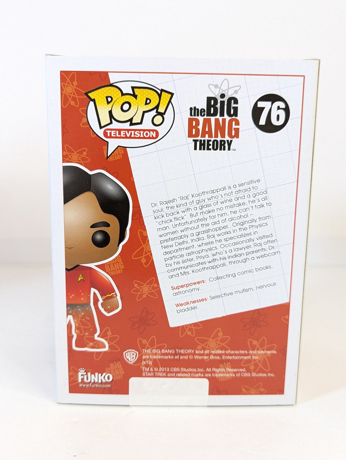 The Big Bang Theory Raj Koothrappali (Star Trek) (Transporting) Funko Pop! Vinyl Figure #76