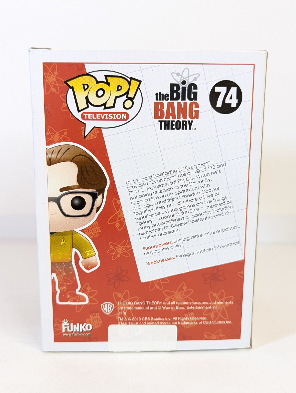 The Big Bang Theory Leonard Hofstadter (Star Trek) (Transporting) Funko Pop! Vinyl Figure #74