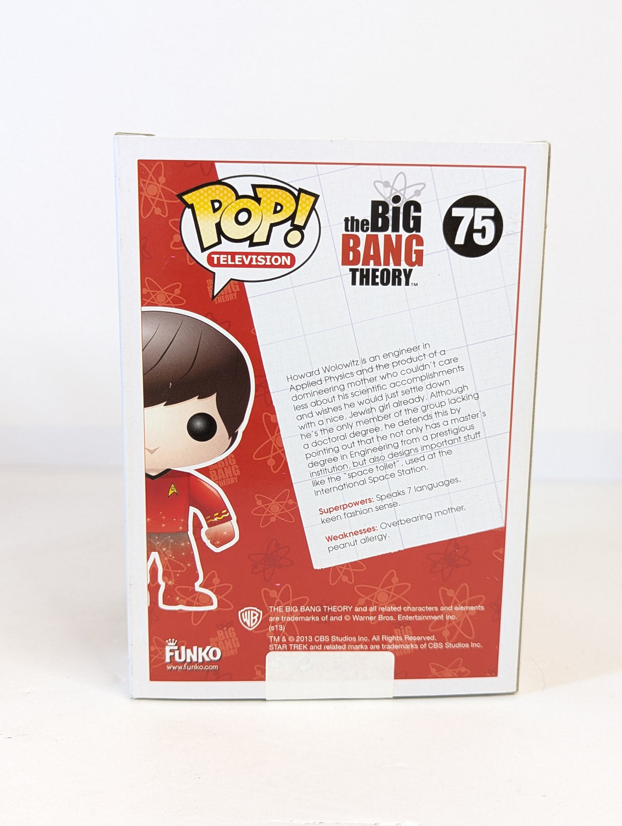 The Big Bang Theory Howard Wolowitz (Star Trek) (Transporting) Funko Pop! Vinyl Figure #75