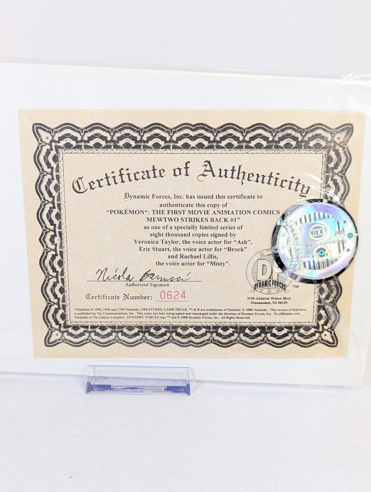 Pokemon The First Movie Mewtwo Strikes Back Comic Bundle Signed By Veronica Taylor, Rachael Lillis & Eric Stuart